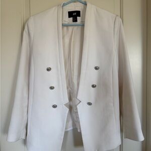 H&M Women's Elegant Cream Blazer